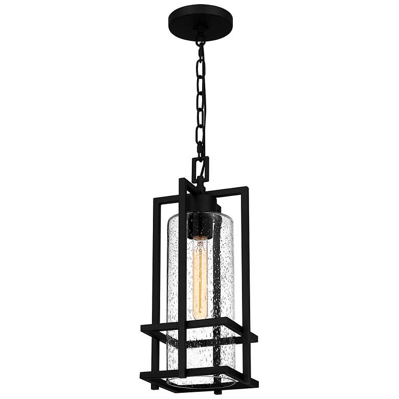 Image 5 Quoizel Damien 17 1/4 inch High Earth Black Outdoor Mini-Pendant Light more views
