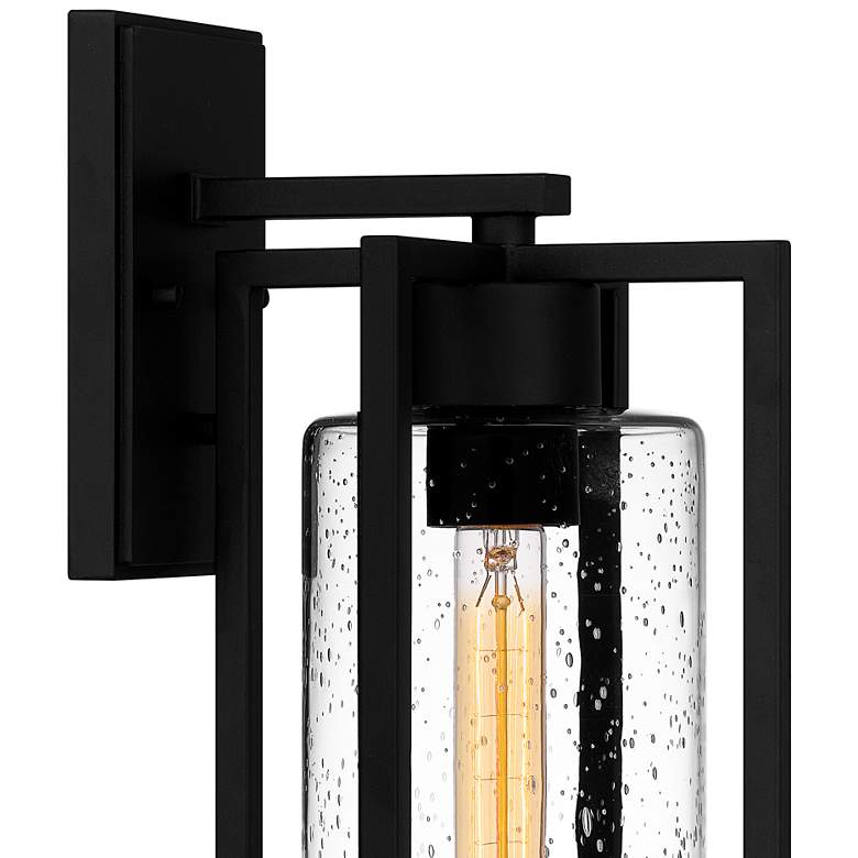 Image 6 Quoizel Damien 17 1/4" High Earth Black Outdoor Wall Light more views