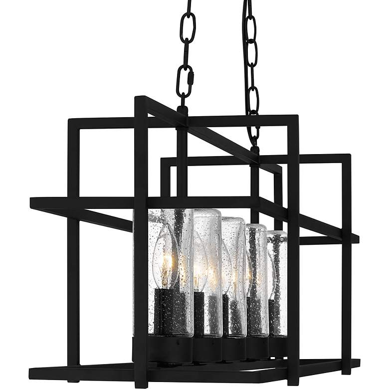 Image 7 Quoizel Damien 37"W Earth Black 5-Light Island Chandelier more views
