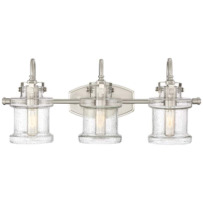 Image 1 Quoizel Danbury 24" Wide Brushed Nickel 3-Light Bath Light