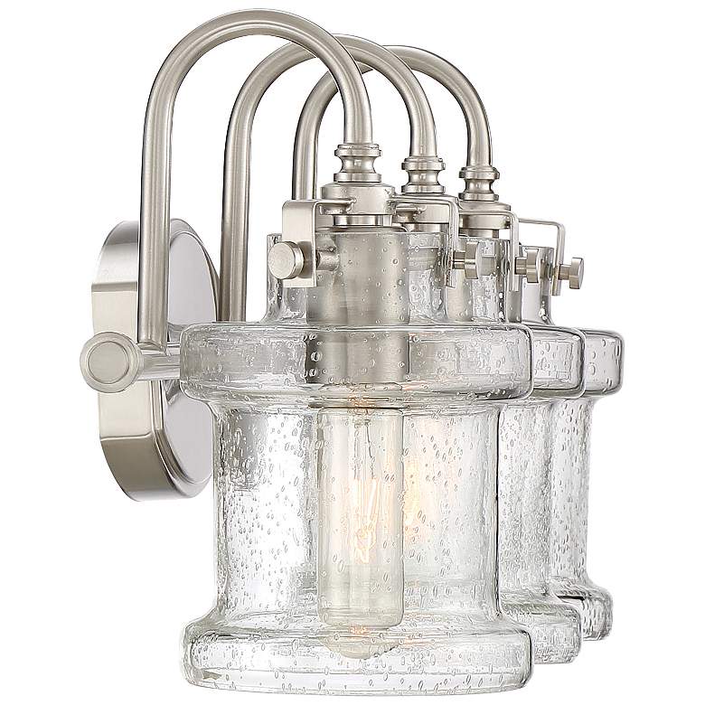 Image 3 Quoizel Danbury 24" Wide Brushed Nickel 3-Light Bath Light more views