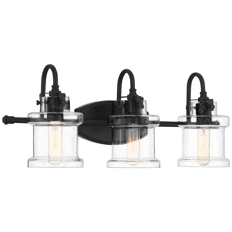 Image 2 Quoizel Danbury 24" Wide Earth Black 3-Light Bath Light more views