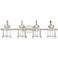 Quoizel Danbury 32" Wide Brushed Nickel 4-Light Bath Light