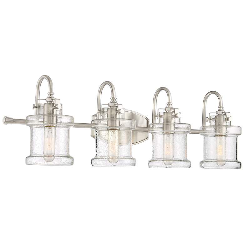 Image 2 Quoizel Danbury 32" Wide Brushed Nickel 4-Light Bath Light more views