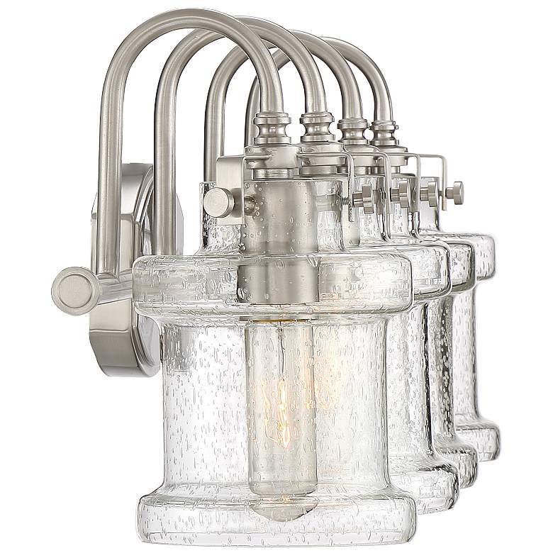 Image 3 Quoizel Danbury 32" Wide Brushed Nickel 4-Light Bath Light more views