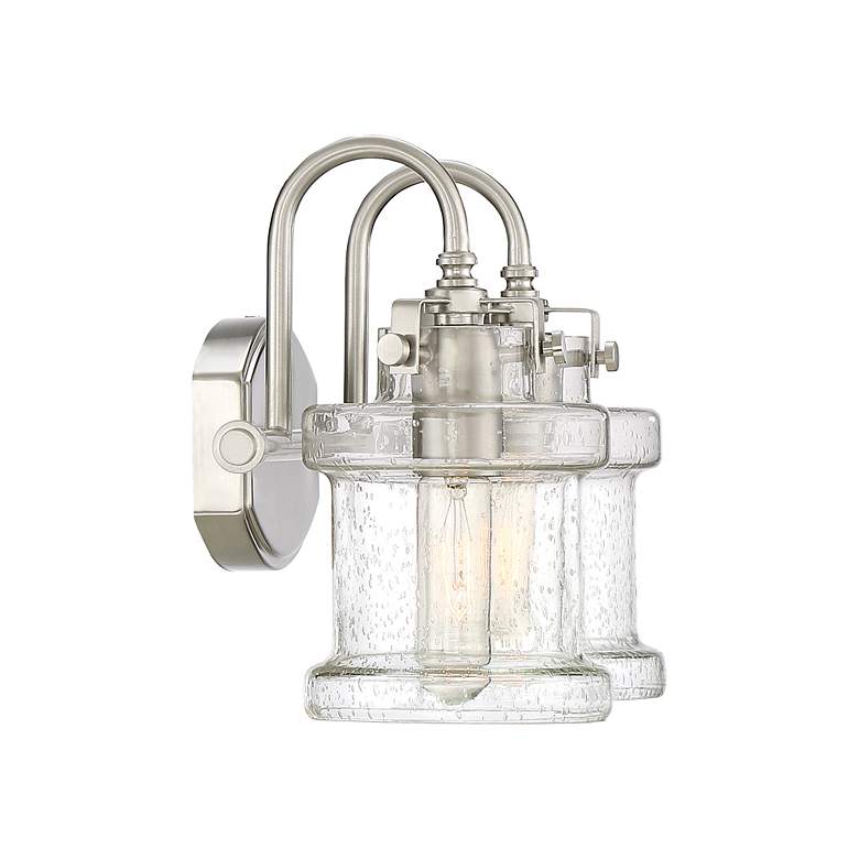 Image 3 Quoizel Danbury 9 3/4"H Brushed Nickel 2-Light Wall Sconce more views