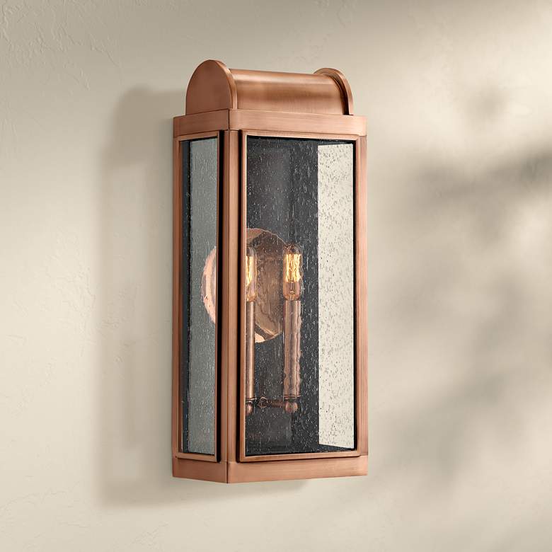 Image 1 Quoizel Danville 19 inch High Aged Copper Outdoor Wall Light