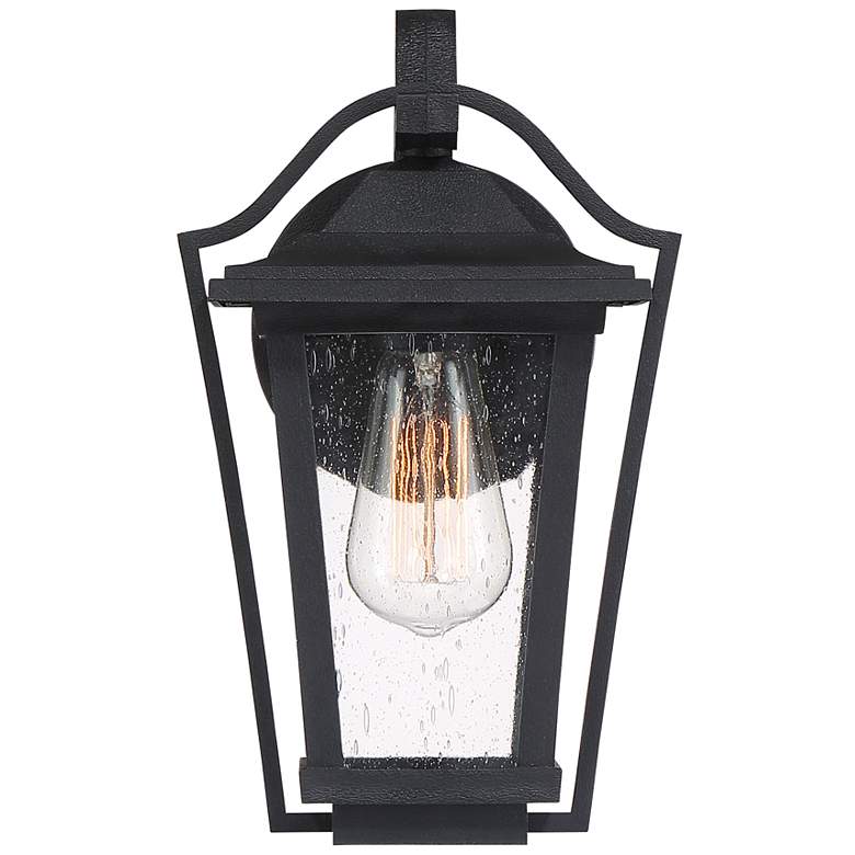 Image 2 Quoizel Darius 11 1/2" High Earth Black Outdoor Wall Light more views