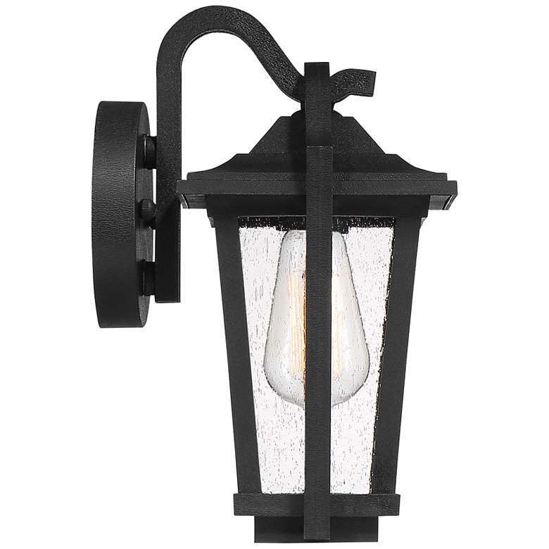 Image 3 Quoizel Darius 11 1/2" High Earth Black Outdoor Wall Light more views