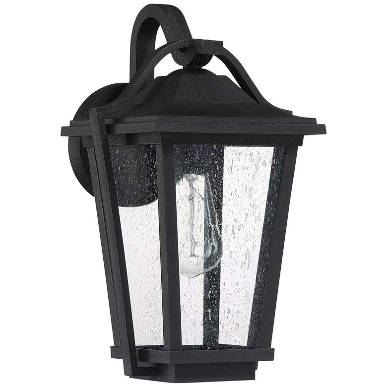 Image 2 Quoizel Darius 14 3/4" High Earth Black Outdoor Wall Light