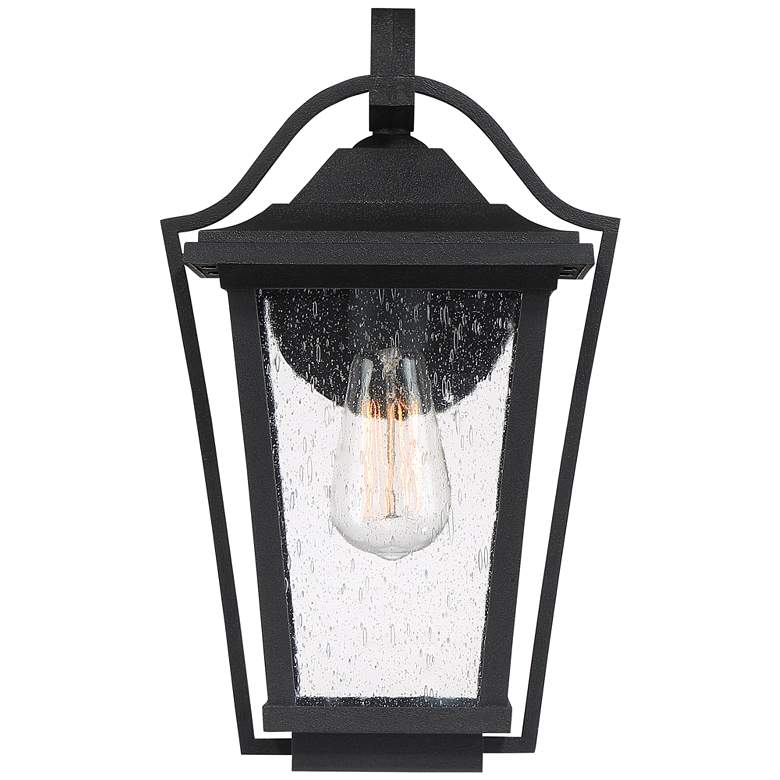 Image 4 Quoizel Darius 14 3/4" High Earth Black Outdoor Wall Light more views