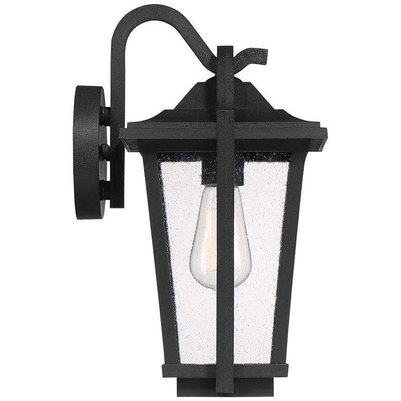 Image 5 Quoizel Darius 14 3/4" High Earth Black Outdoor Wall Light more views
