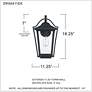 5_Quoizel Darius 18 1/4" High Earth Black Outdoor Wall Light more views