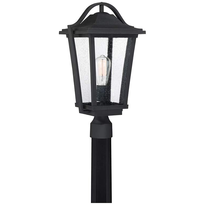 Image 1 Quoizel Darius 20 inch High Earth Black Outdoor Post Light