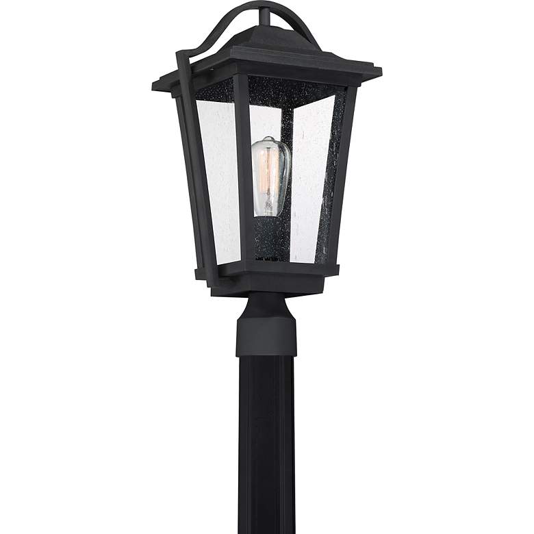 Image 2 Quoizel Darius 20 inch High Earth Black Outdoor Post Light more views