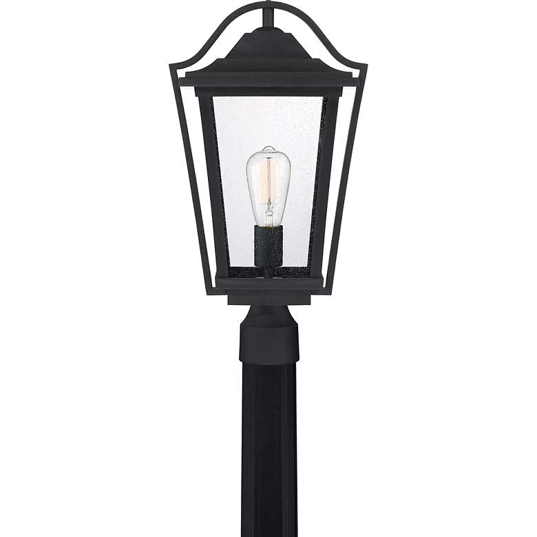 Image 3 Quoizel Darius 20 inch High Earth Black Outdoor Post Light more views