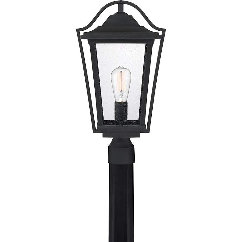 Image 4 Quoizel Darius 20 inch High Earth Black Outdoor Post Light more views