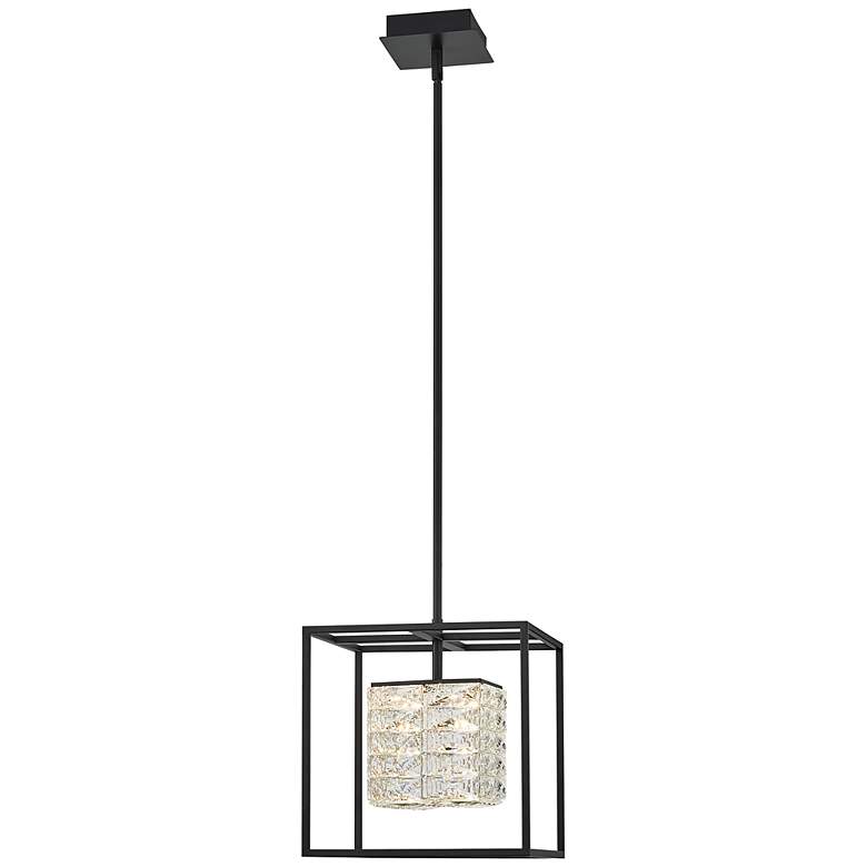 Image 1 Quoizel Dazzle 11 3/4" Wide Matte Black LED Mini Pendant