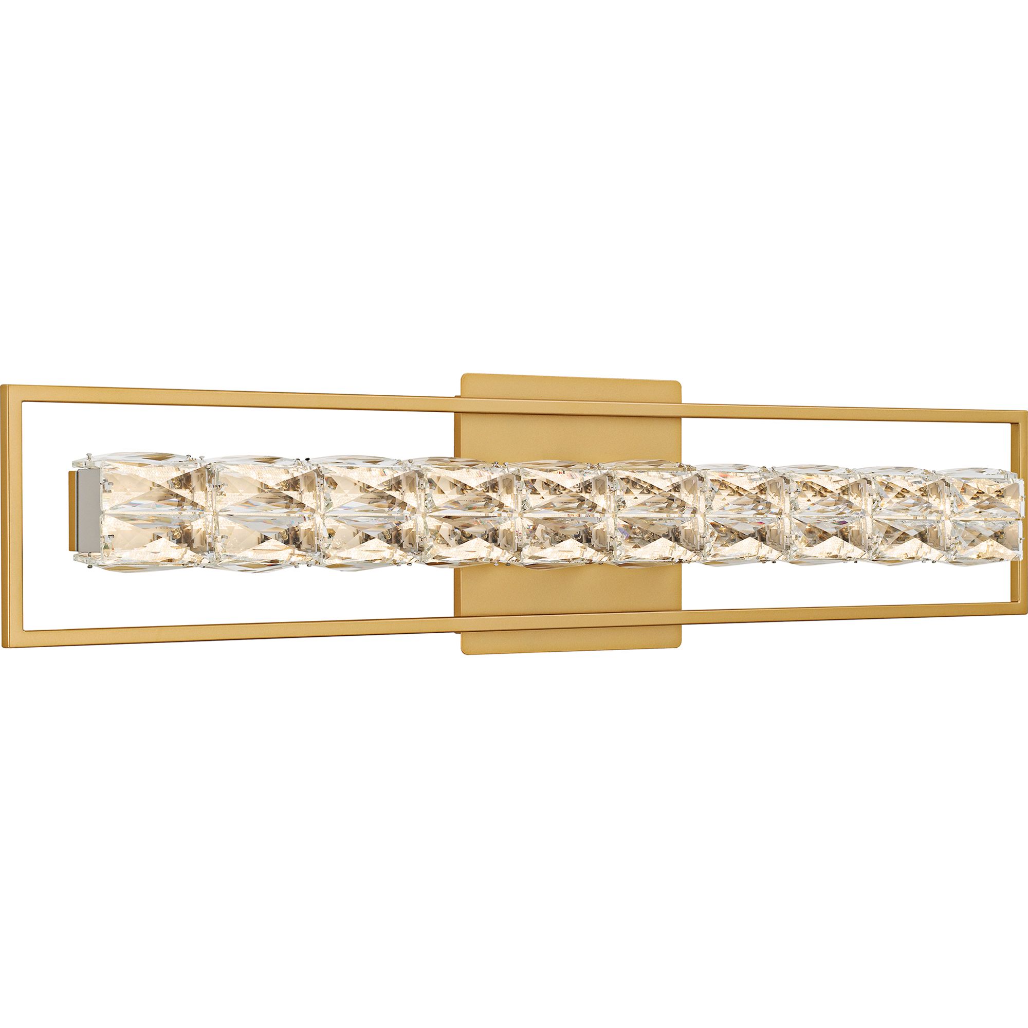Image 3 Quoizel Dazzle 33 1/4" Wide Soft Gold LED Bath Light more views