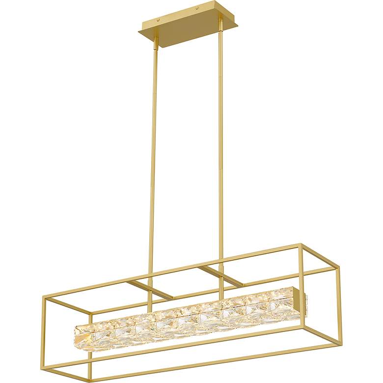 Image 5 Quoizel Dazzle 35 1/2" Wide Soft Gold LED Island Chandelier more views