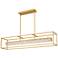 Quoizel Dazzle 48" Wide Soft Gold LED Linear Chandelier