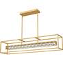 2_Quoizel Dazzle 48" Wide Soft Gold LED Linear Chandelier more views
