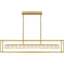 3_Quoizel Dazzle 48" Wide Soft Gold LED Linear Chandelier more views