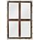 Quoizel Decherd Brown 24" x 36" Rectangular Wall Mirror