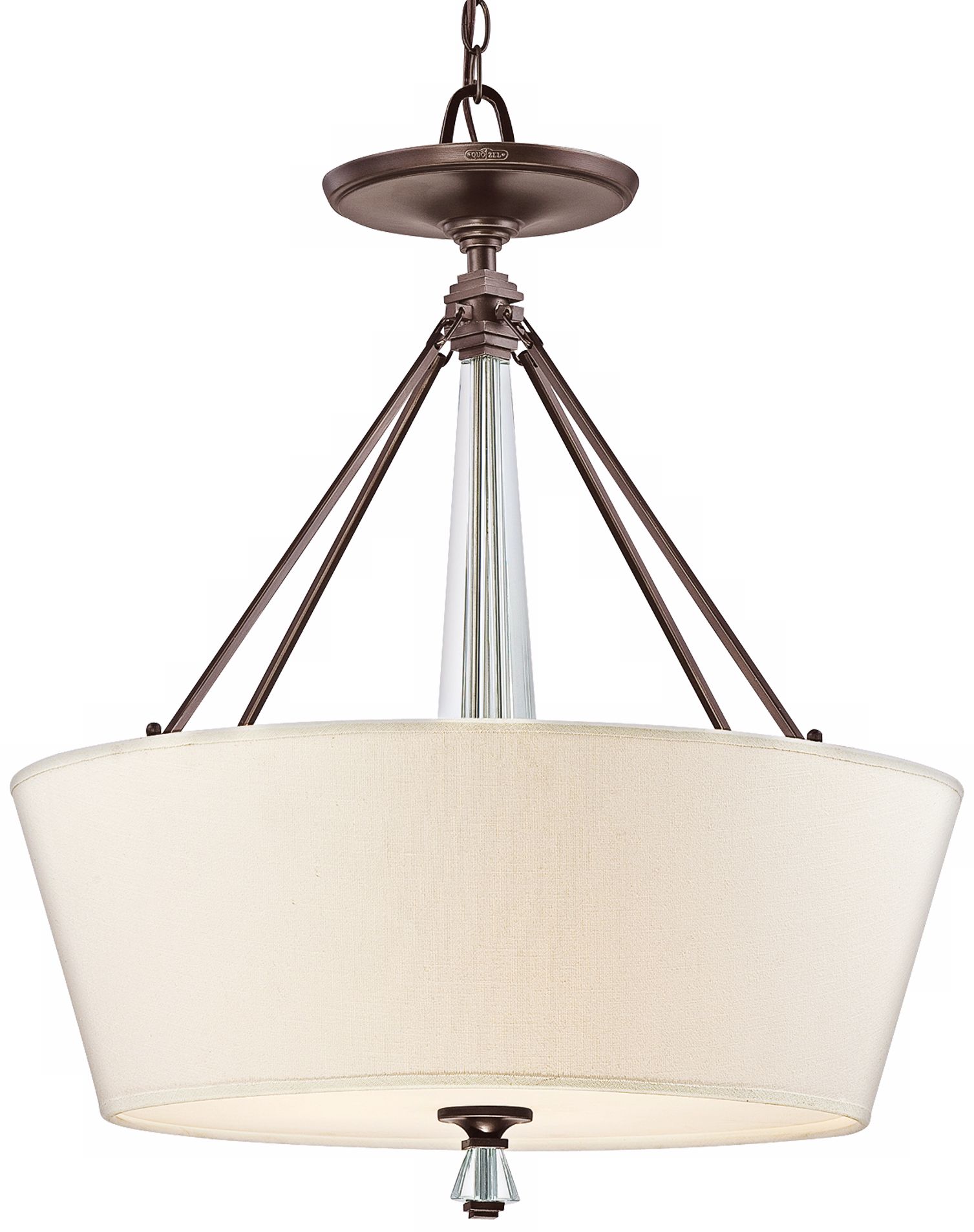 Quoizel Deluxe Palladian Bronze Pendant Chandelier