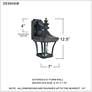 3_Quoizel Devon Collection 12 1/2" Traditional Bronze Outdoor Wall Light more views