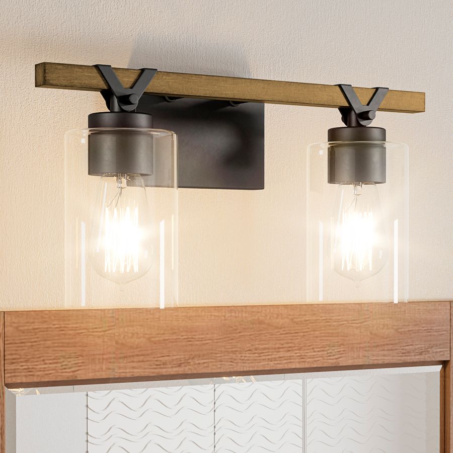 Image Quoizel Devon Court 8 1/2"H Matte Black 2-Light Wall Sconce