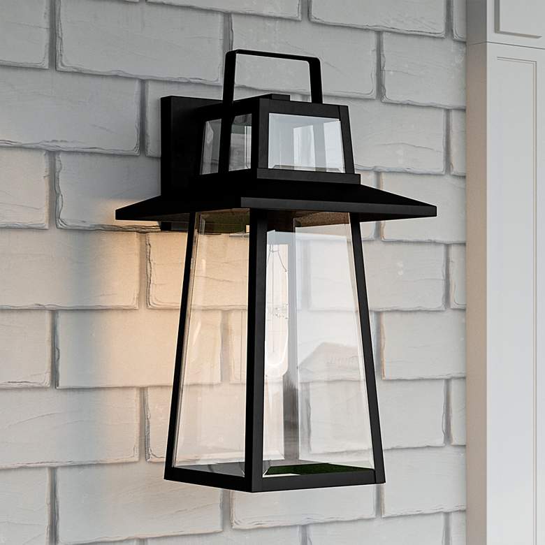 Image 2 Quoizel Devonport 18 1/2" High Matte Black Outdoor Wall Light