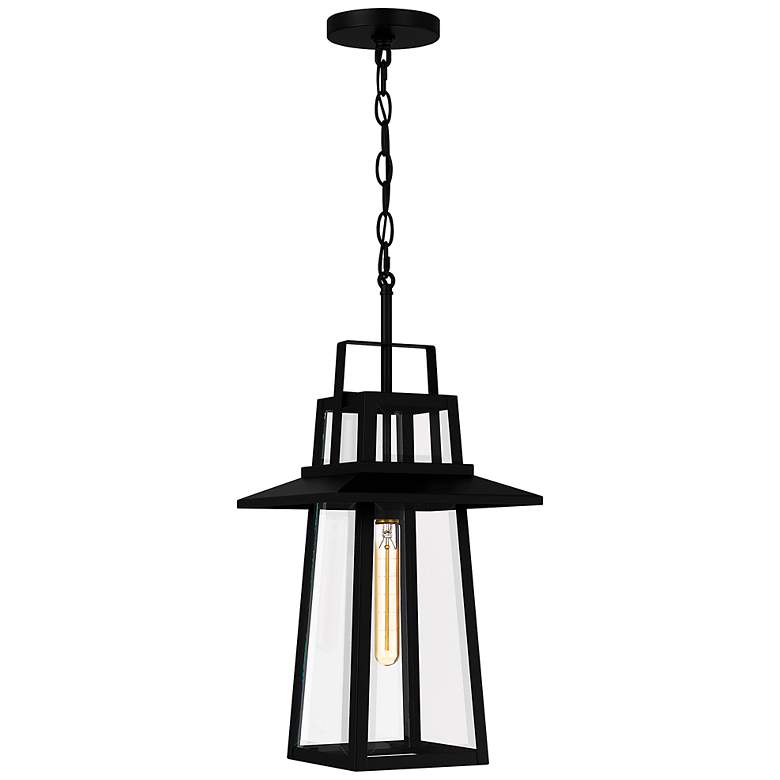 Image 3 Quoizel Devonport 21 3/4 inch High Matte Black Outdoor Hanging Light