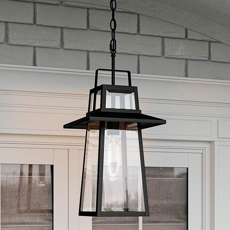 Image 2 Quoizel Devonport 21 3/4" High Matte Black Outdoor Hanging Light