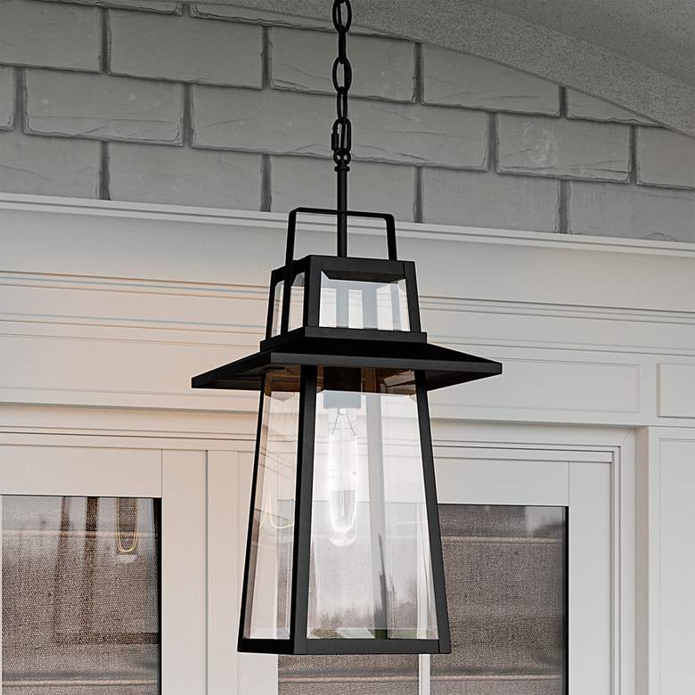 Image 2 Quoizel Devonport 21 3/4 inch High Matte Black Outdoor Hanging Light