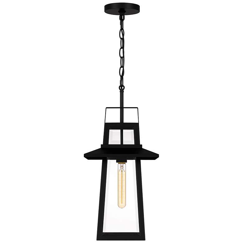 Image 4 Quoizel Devonport 21 3/4" High Matte Black Outdoor Hanging Light more views
