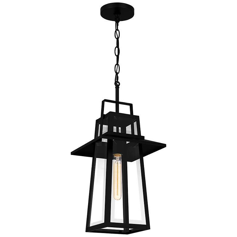 Image 6 Quoizel Devonport 21 3/4" High Matte Black Outdoor Hanging Light more views