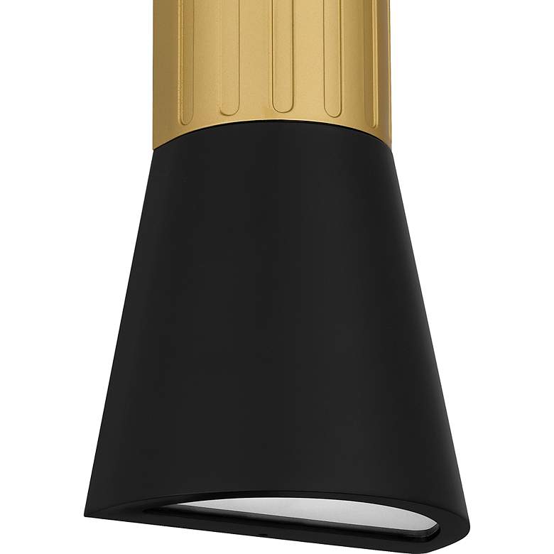Image 5 Quoizel Dexter 15" High Matte Black LED Outdoor Wall Light more views