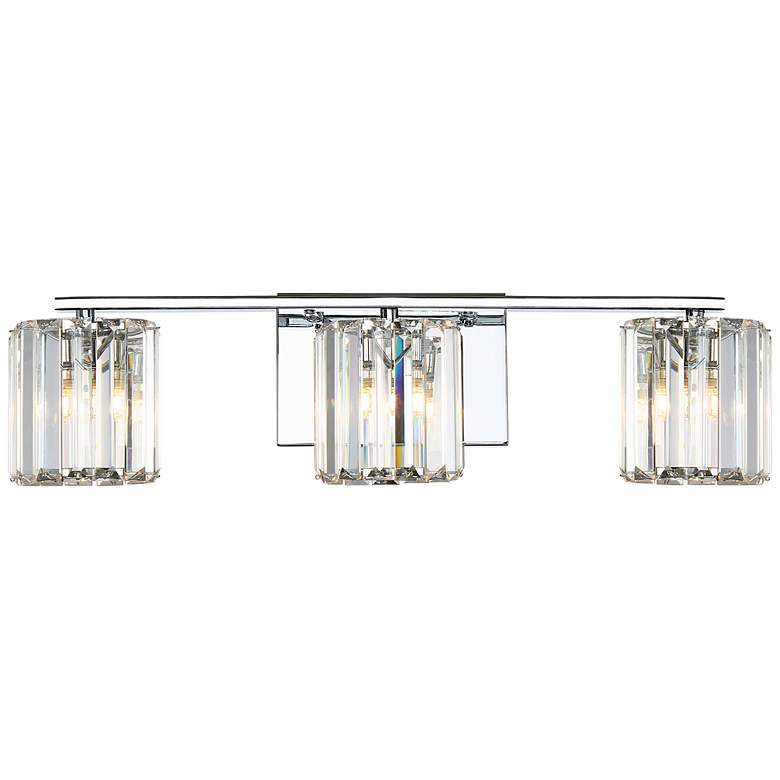 Image 1 Quoizel Divine 22 3/4" Wide 3-Light Polished Chrome Bath Light