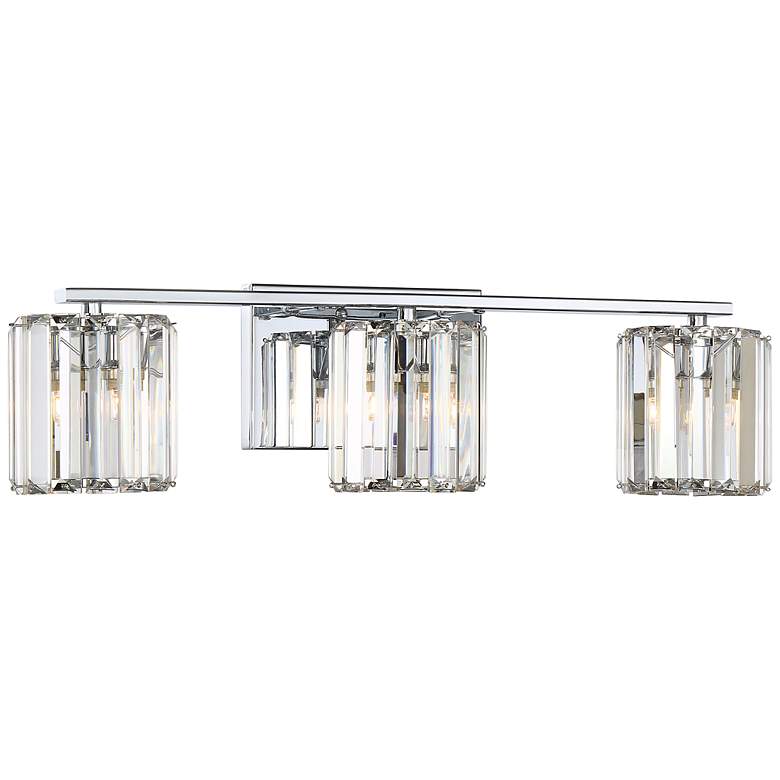 Image 2 Quoizel Divine 22 3/4 inch Wide 3-Light Polished Chrome Bath Light more views