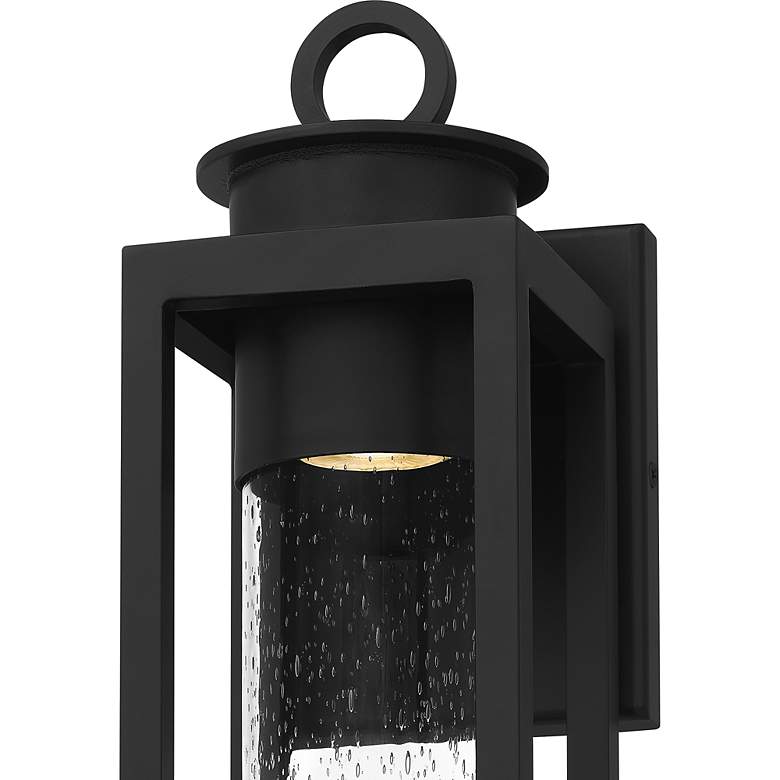 Image 4 Quoizel Donegal 14 3/4 inch High Matte Black Outdoor Wall Lantern more views