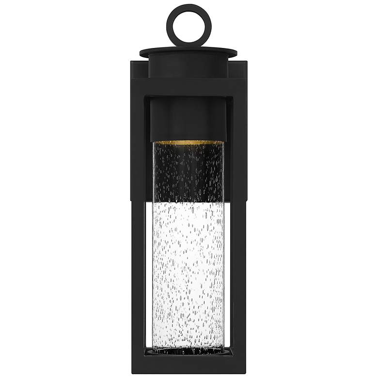 Quoizel Donegal 14 3/4&quot; High Matte Black Outdoor Wall Lantern more views