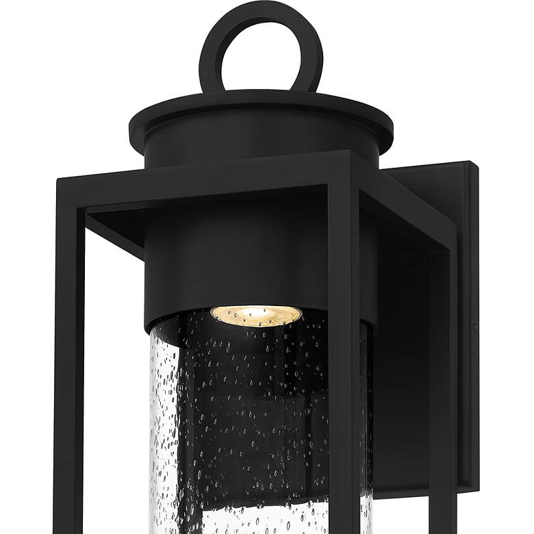 Image 4 Quoizel Donegal 18 3/4 inch High Matte Black Outdoor Wall Lantern more views