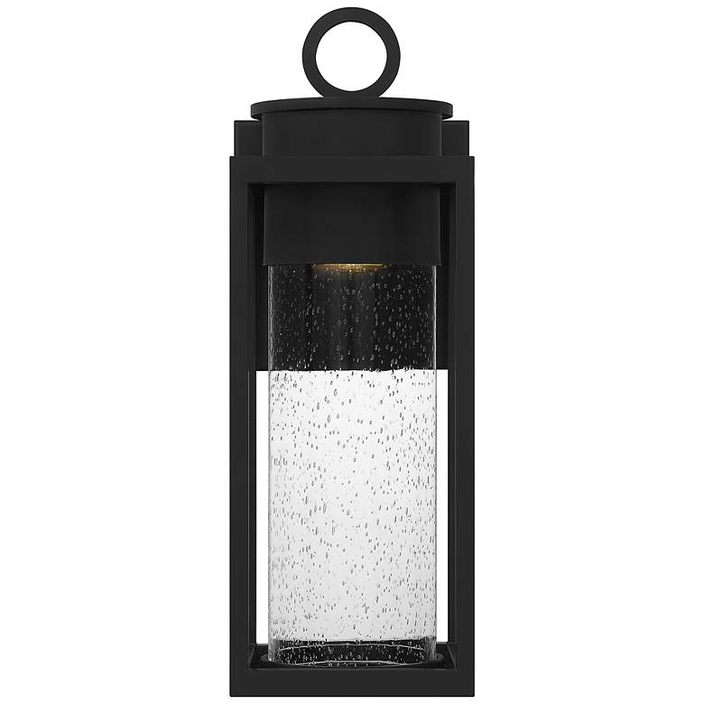 Quoizel Donegal 18 3/4&quot; High Matte Black Outdoor Wall Lantern more views