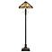 Quoizel Double Pull Mission Tiffany Style Floor Lamp
