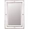 Quoizel Downtown Nickel 22" x 32" Wall Mirror