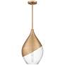 3_Quoizel Drover 12" Wide Bronze Gold Mini Pendant more views
