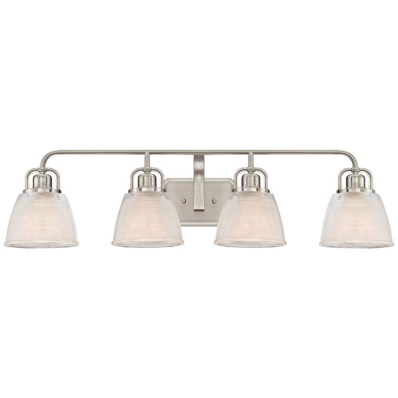 Image 1 Quoizel Dublin 34 1/2 inch Wide Brushed Nickel Bath Light