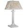 Quoizel Dumaine Silver Steel Mica Shade Table Lamp