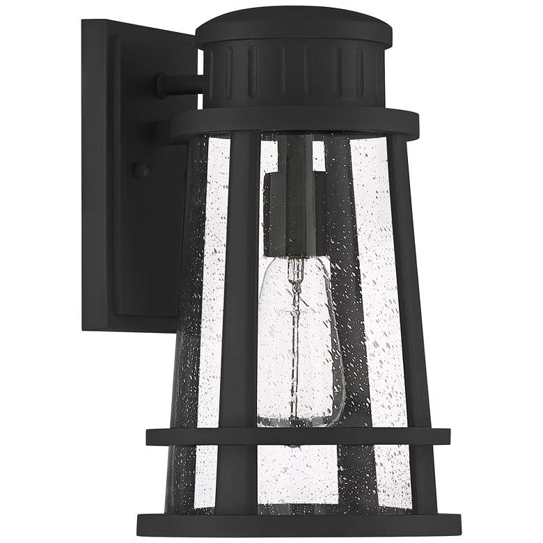 Image 2 Quoizel Dunham 13 inch High Earth Black Outdoor Wall Light more views